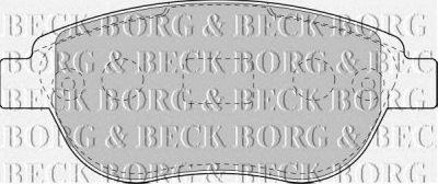 BORG & BECK bbp1715 -  Комплект тормозных колодок, дисковый тормоз